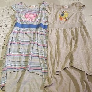 Super hero girl's summer dresses